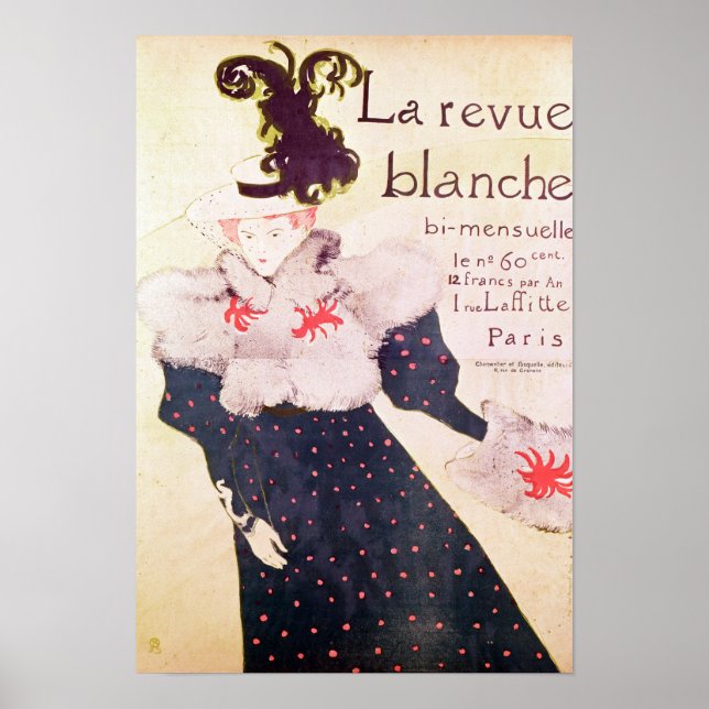 Poster reklam "La Revue Blanche", 1895 (Framsidan)