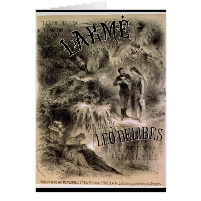 Poster reklam "Lakme" Hälsningskort (Framsidan)