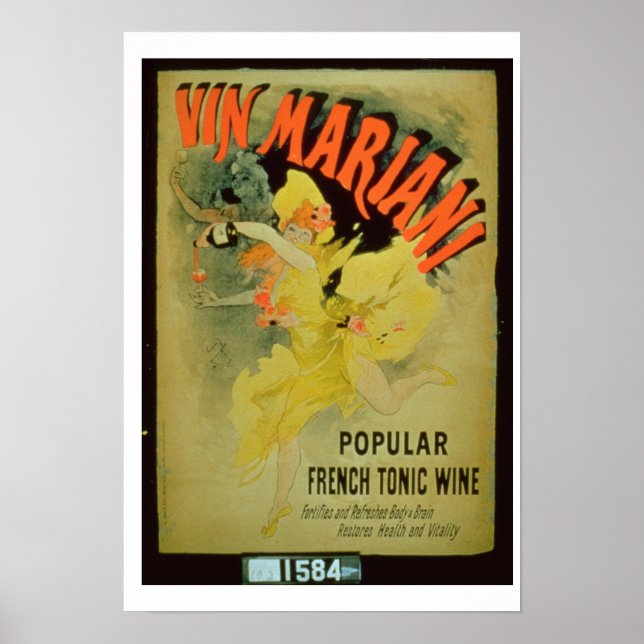 Poster reklam "Mariani Vin, Popular Fransk T (Framsidan)