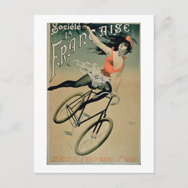 Poster reklam "Societe La Francaise", Paris ( Vykort (Framsida)