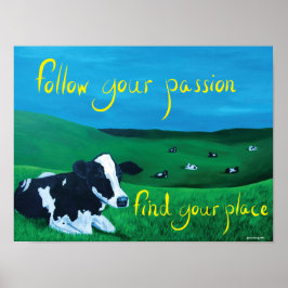 Poster rektangel (följ med din passion)