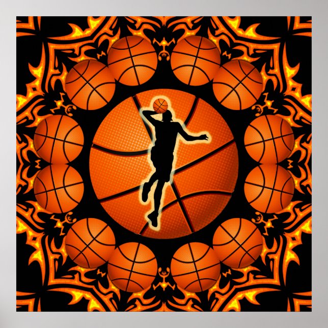 POSTER RETRO BASKETBALL (Framsidan)