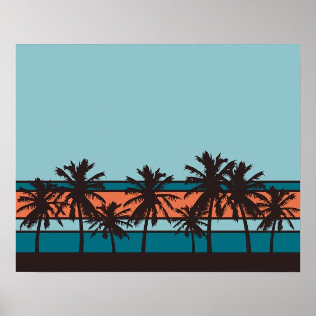 Poster Retro Beach (Framsidan)