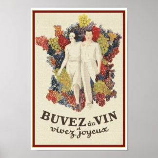 Poster Retro-Fransk