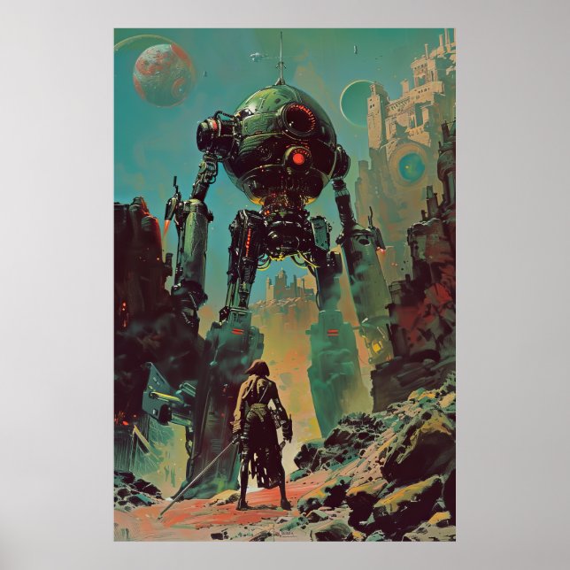 Poster Retro Pulp Sci-Fi Ilya Repin (Framsidan)