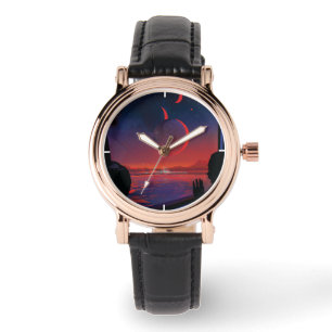 Poster Retro Space - Vyer Observera Trappist-1e. Armbandsur