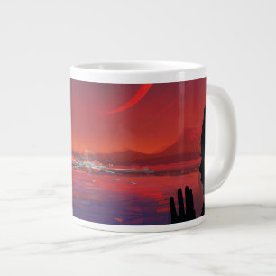 Poster Retro Space - Vyer Observera Trappist-1e. Jumbo Mugg