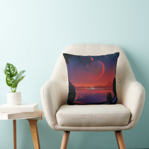 Poster Retro Space - Vyer Observera Trappist-1e. Kudde