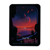 Poster Retro Space - Vyer Observera Trappist-1e.