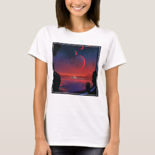 Poster Retro Space - Vyer Observera Trappist-1e. T Shirt
