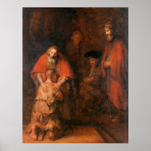 Poster returen av den prodigala sonens Rembrandt