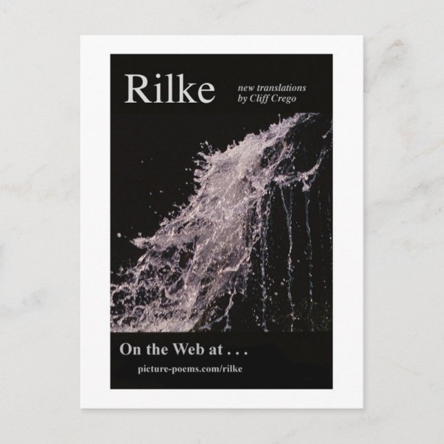 POSTER RILKE WEBBPLATS VYKORT (Framsida)