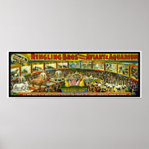 Poster Ringling Brothers Circus ’Aviary Aquarium’