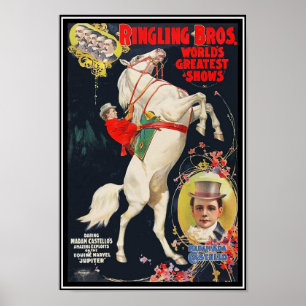 Poster Ringling Brothers Circus Fru Ada Castello