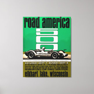 Poster -Road America 500, Canvastryck