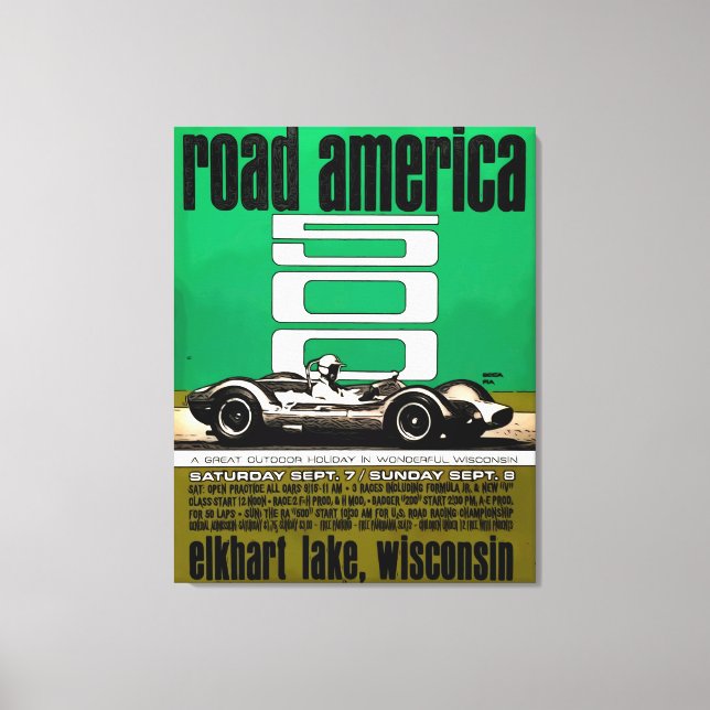 Poster -Road America 500, Canvastryck (Framsida)