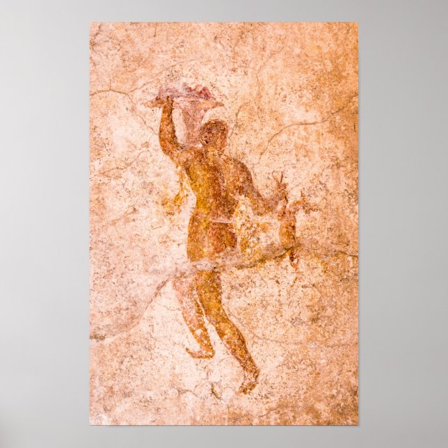 Poster - Roman Fresco, Ancient Pompeii, Italien (Framsidan)