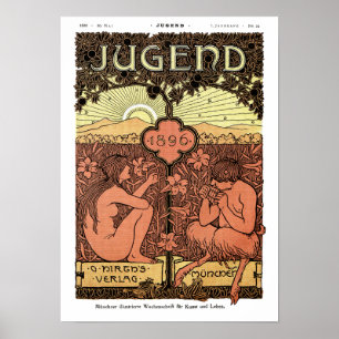 Poster: Rör av Pan - Jugend Magazine maj 1896 Poster