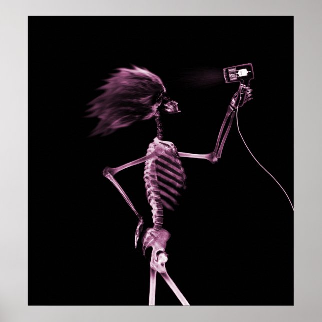 POSTER - ROSA FÖR X-RAY SKELETON HAIR STYLING (Framsidan)