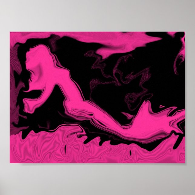 Poster rosa Sjöjungfru (Framsidan)
