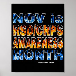 POSTER...RSD/CRPS - Orange och blått Poster