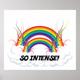 POSTER - SÅ INTENSE DUBBLA RAINBOW