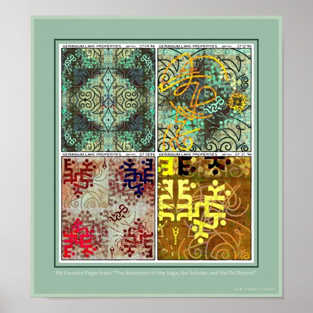 Poster Sage, Scholar och Ox-drivrutiner (Framsidan)