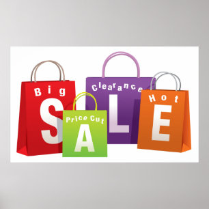 Poster SALE SHOPPING BAG DETAIL