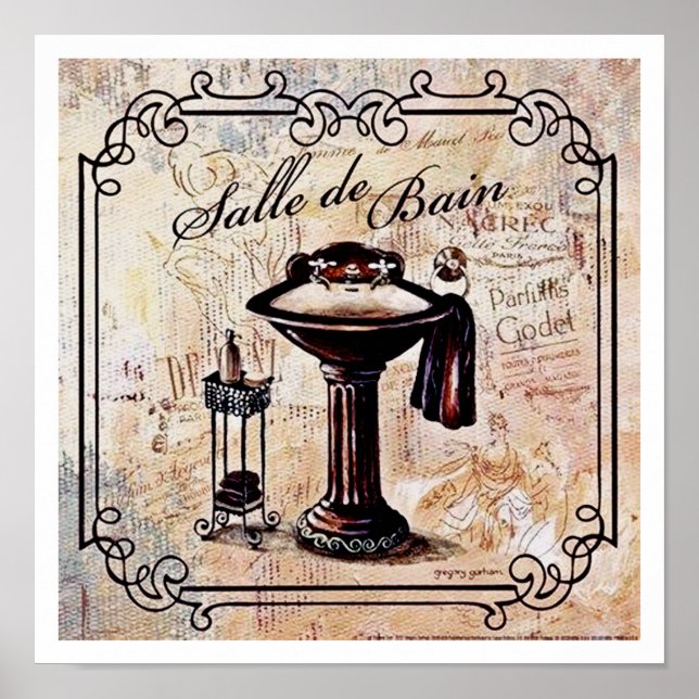 POSTER "SALLE DE BAIN" (Framsidan)