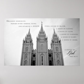 Poster - Salt Sjö City Utah LDS Temple