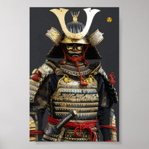 Poster Samurai Wall Art-utskrift Shogun Tokugawa