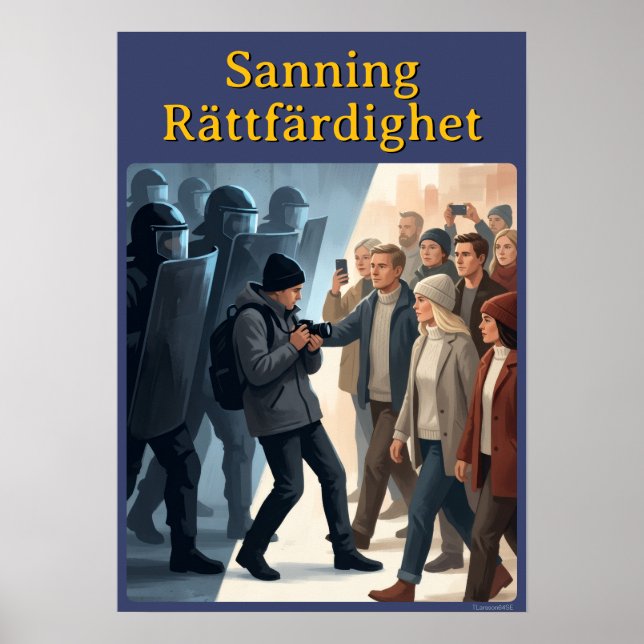 Poster — Sanning & rättfärdighet (Framsidan)