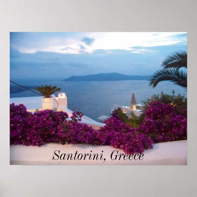 poster Santorini Greece (Framsidan)