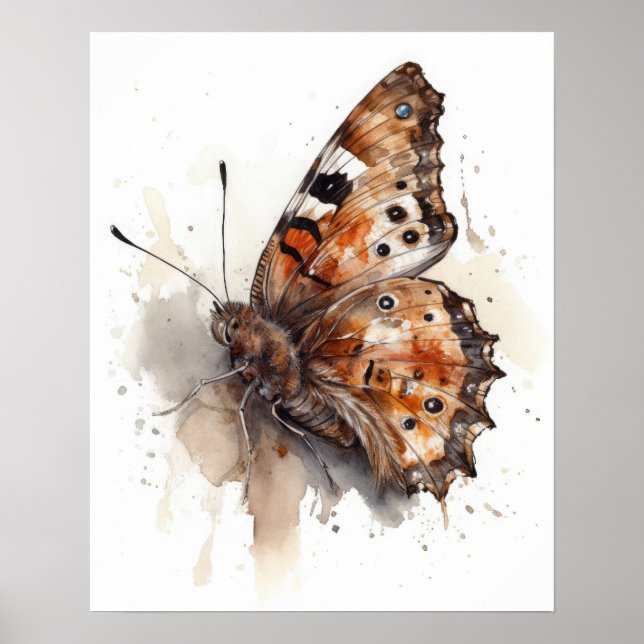 Poster Satyr Butterfly Art-utskrift (Framsidan)