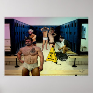 Poster Satyr Locker-rum