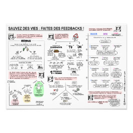 Poster "Sauvez des vies, faites des FEEDBACKS !"