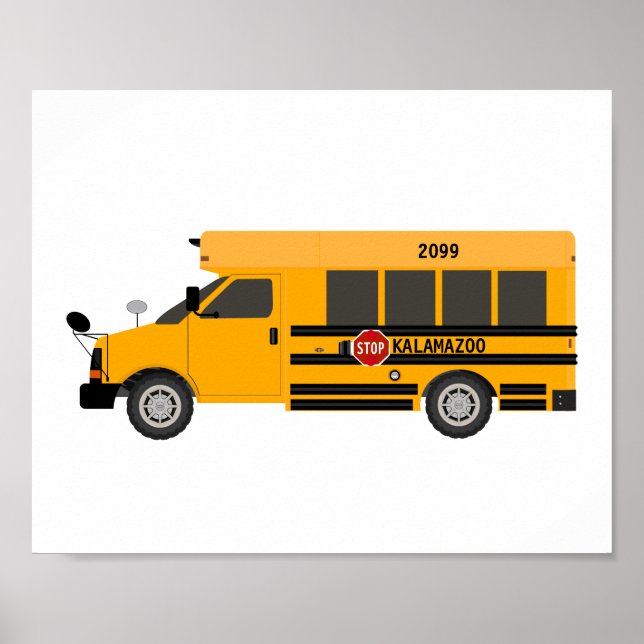 Poster School Buss Kids Décor Print (Framsidan)