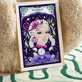 Poster Scorpio Zodiac-tecken - Intense och Vatten