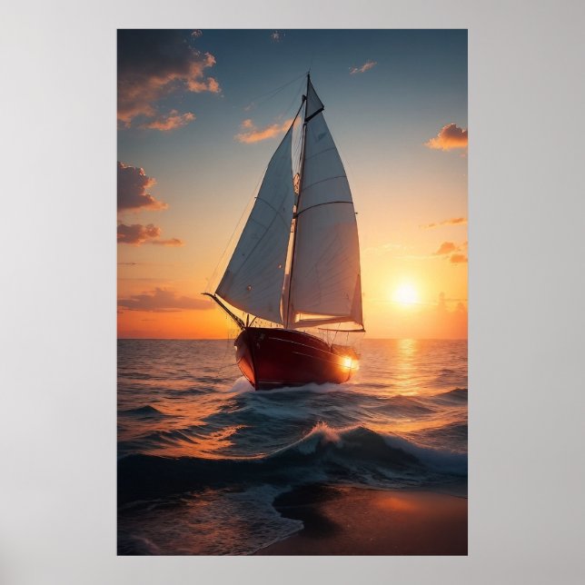 Poster Segelbåt (Framsidan)