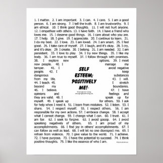 Poster: "Self Esteem_Positive Me" Poster