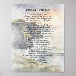 Poster sen att jag har älskat där - Saint Augustin