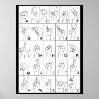 POSTER SIGN-SPRÅK
