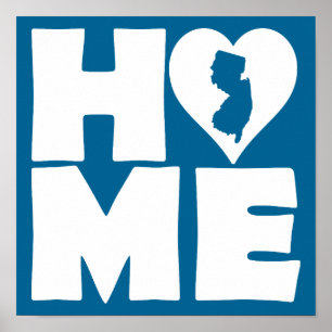 poster signatur för New jersey Home Heart State
