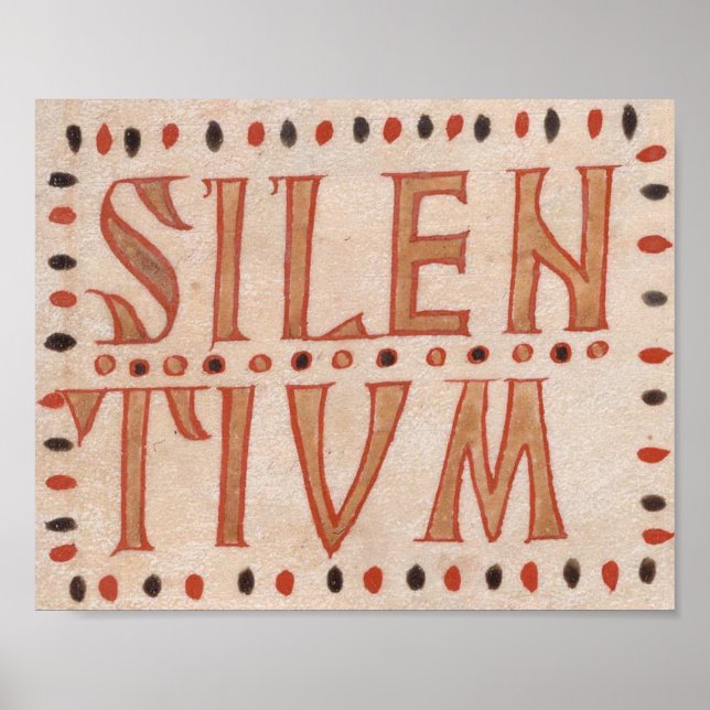 Poster Silentium medieval (Framsidan)