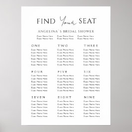 Poster sittplatsplan 9 bord Möhippa