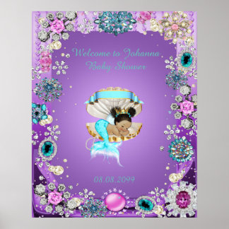 Poster Sjöjungfruns lila, smycken