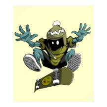 poster skater kickflip