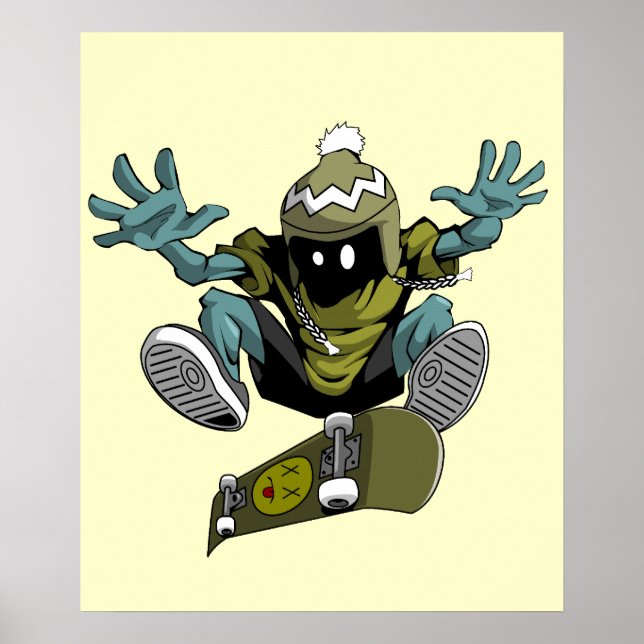 poster skater kickflip (Framsidan)