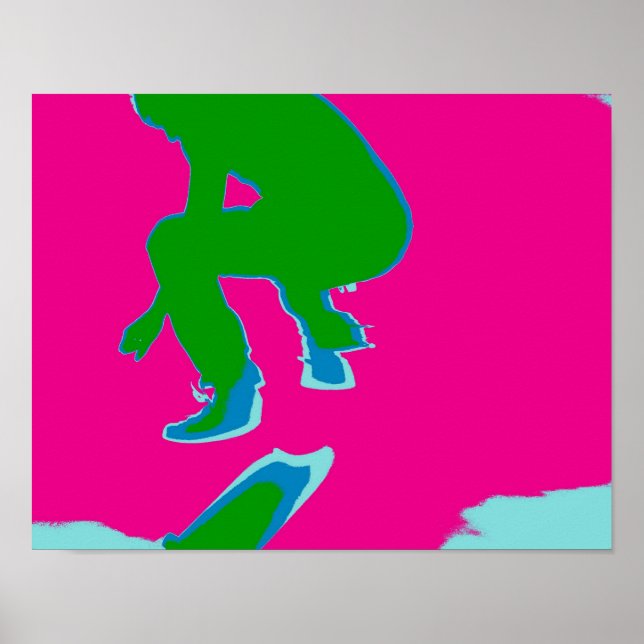 Poster Skater Pop Art (Framsidan)