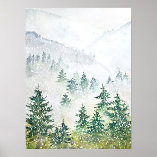 poster skogsfärgen gräs